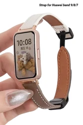 Pasek magnetyczny do paska Huawei 9 regulowana bransoletka Correa SmartWatch sportowy pasek do zegarka do paska Huawei 8/7 kobieta mężczyzna opaska na nadgarstek