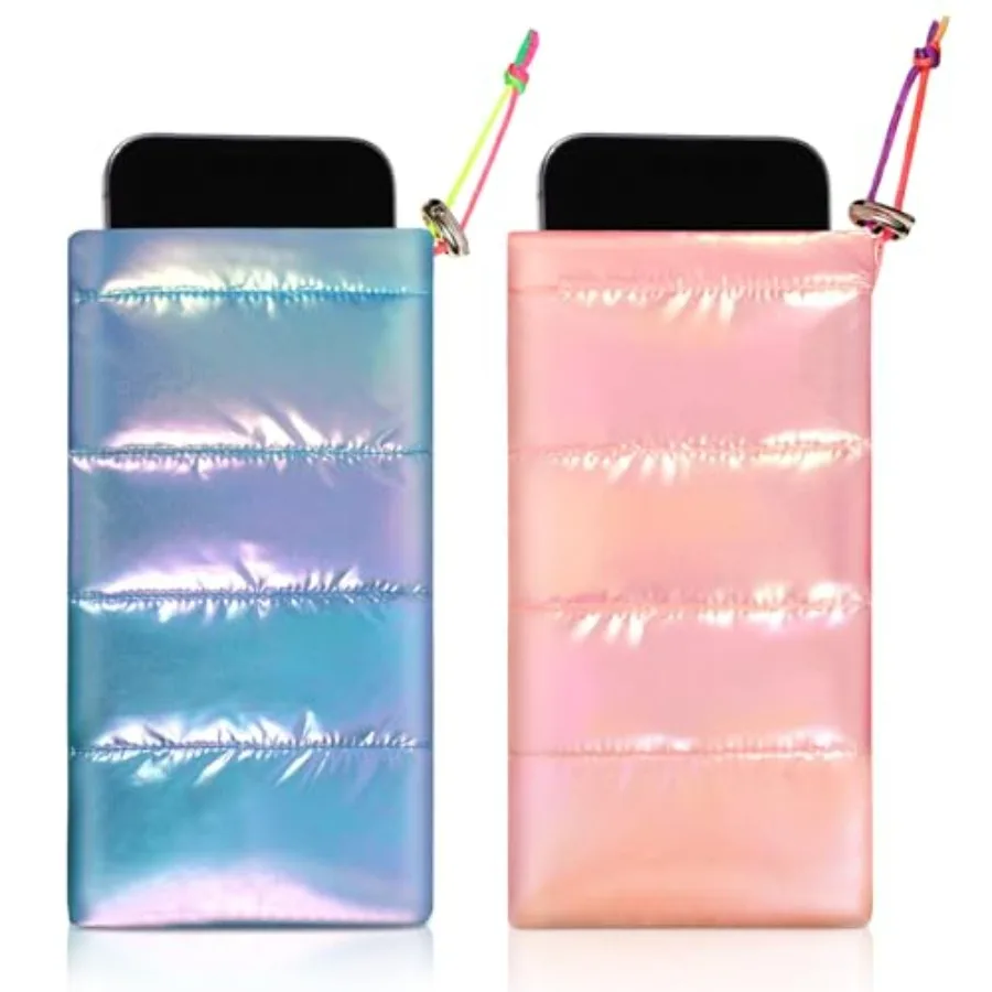 2 Pack Thermal Phone Case 7.48x4.13in Cellphone Pouches Warm Phone Cover Bag Pouch for Camping Prevents Freezing and Overheatin