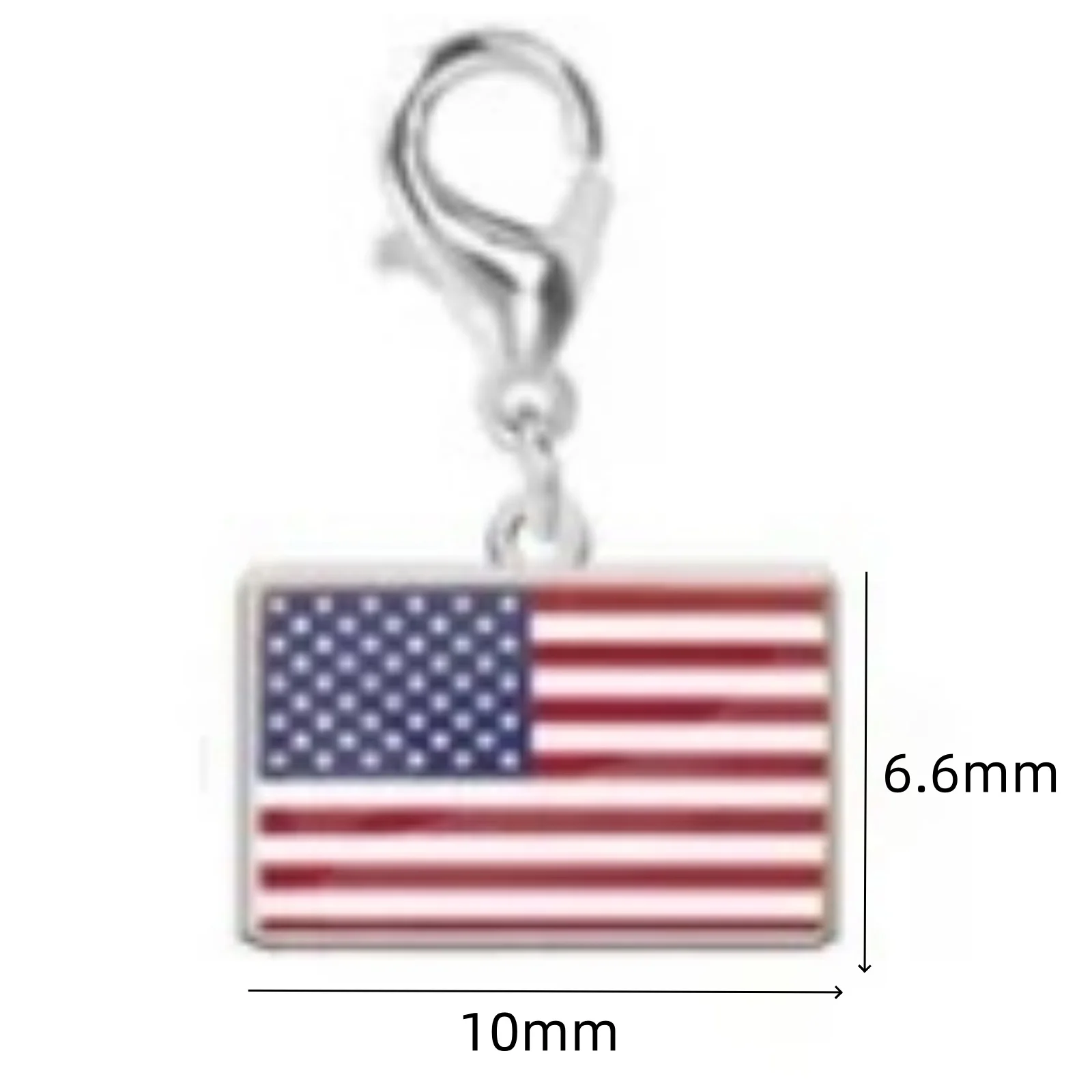 Flaggen-Karabinerhaken Stahlanhänger Edelstahl Mode Französische Deutsche Nationalflagge Anhänger DIY Armband Schlüsselanhänger Geschenk – Detail 11