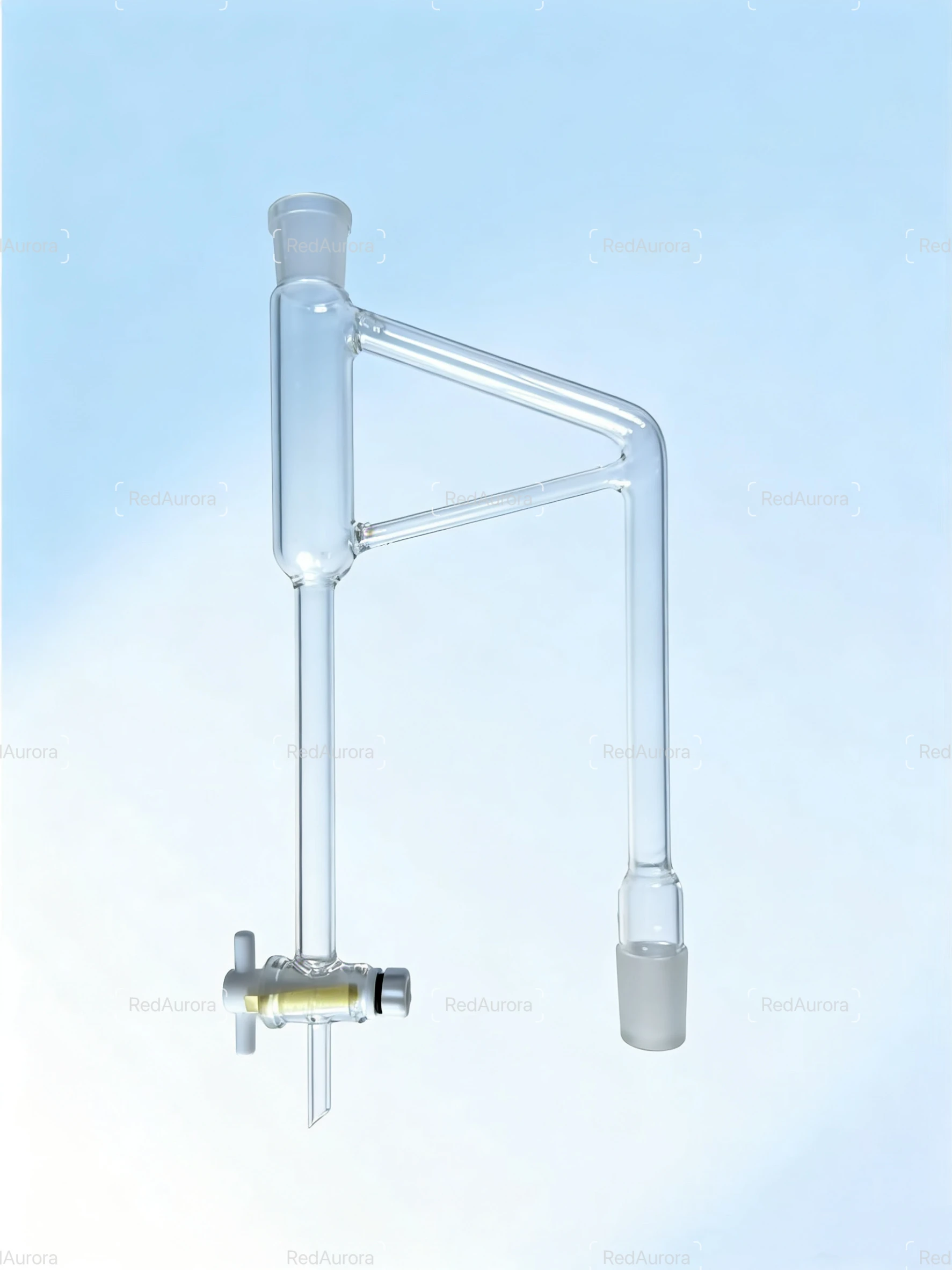 Volatile Oil Tester, Joint  24/29 With PTFE Switch Valve,Heavy Oil Density Greater Than 1, Borosilicate Glass