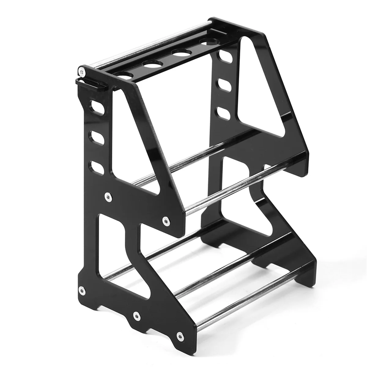 

AM-RC Wheel Rack RC Wheel Tyre Storage Shelf RC Metal Wheel Rim Tire Storage Rack for 1/10 1/12 Vehicles Model Crawler Car