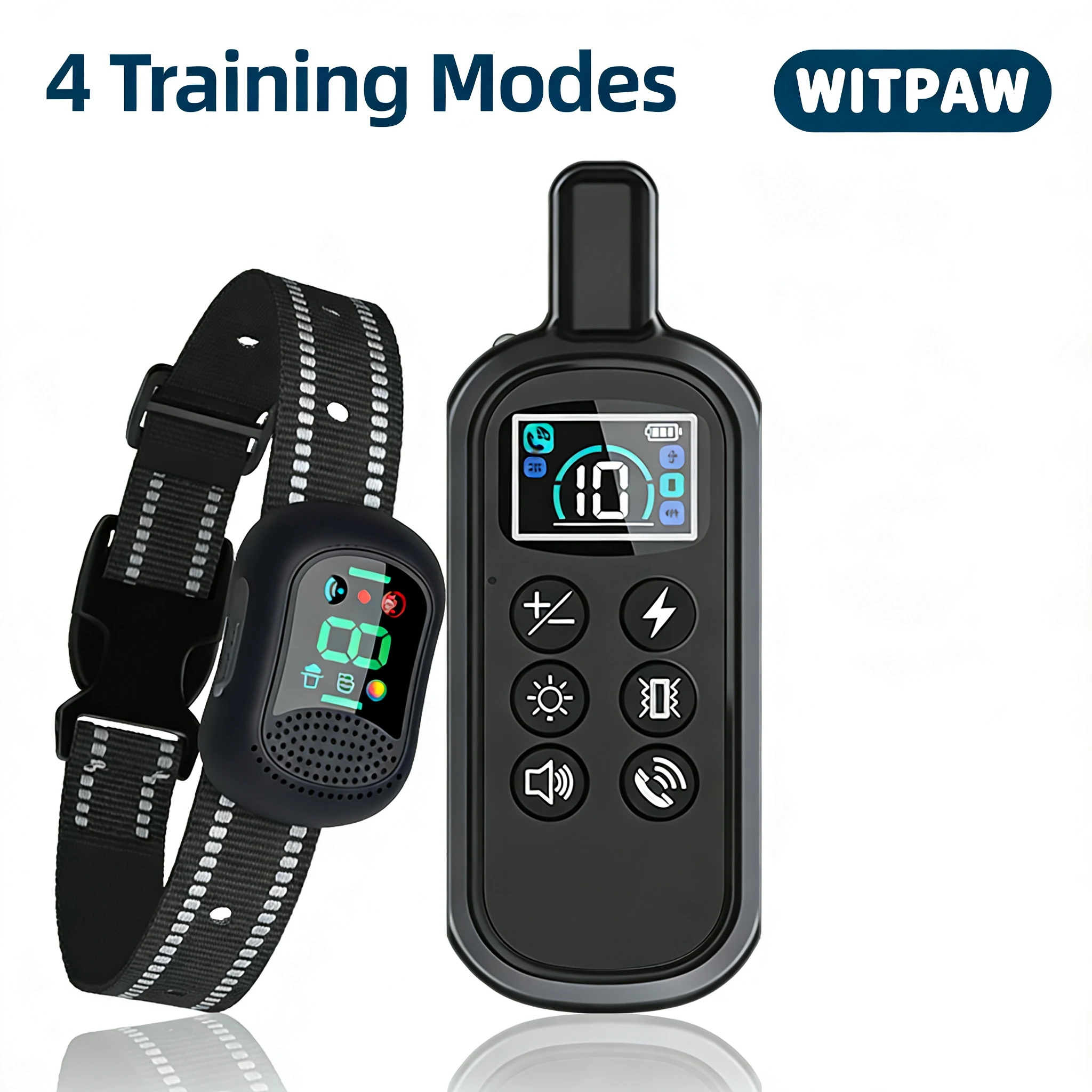 

4900FT Dog Training Collar for Small Medium Large Dogs 10-120lbs, Humane & Safe Remote Collar with Voice Call And Vibration