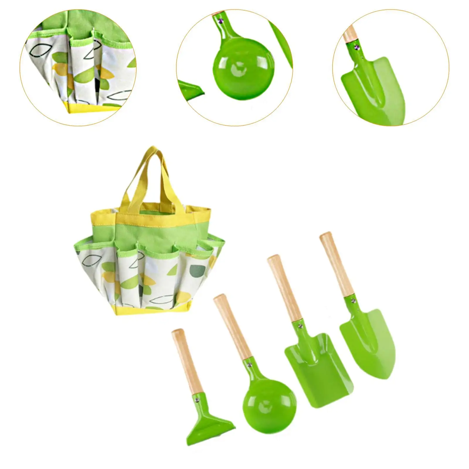 5Pcs Kids Gardening Tools Set Kids Garden Tools for Transplanting Planting