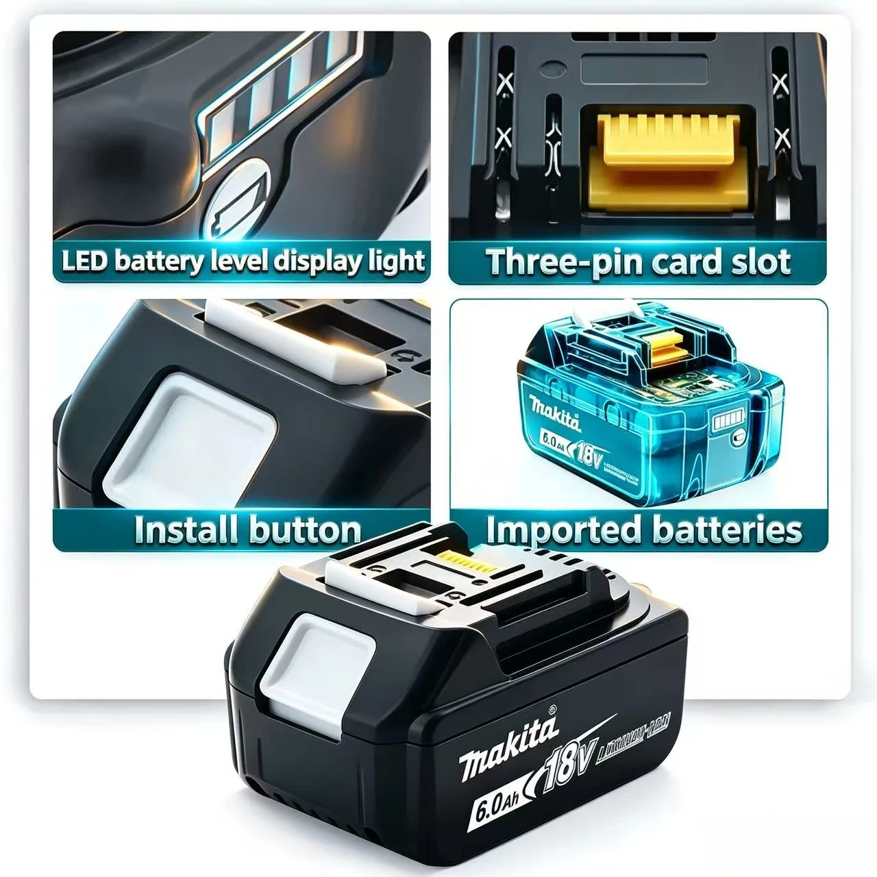 Replacement Battery for Makita - đánh giá và giá Makita Drill Hp1640