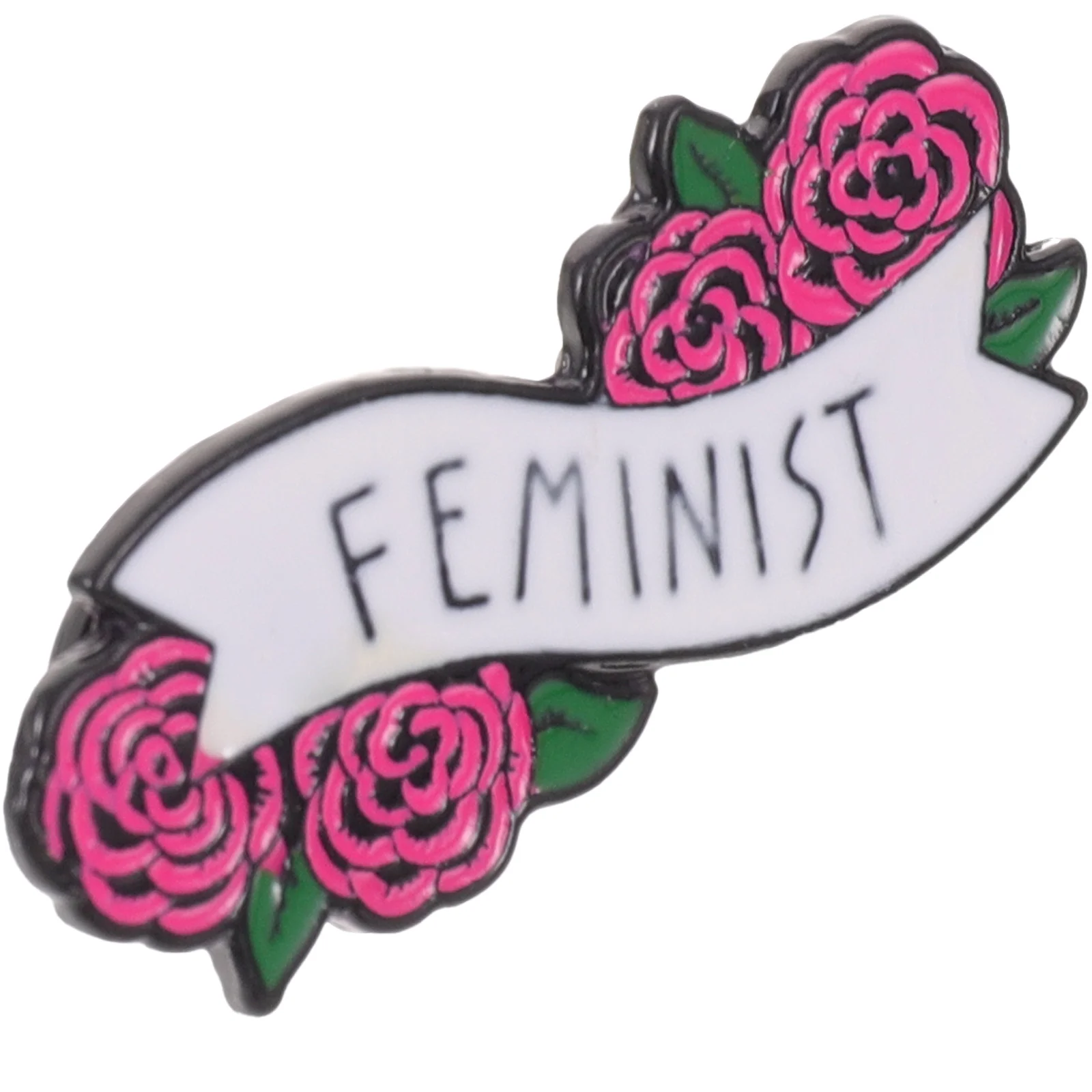 1Pcs Durable Rose Letters Brooch Fine Craft Details Attractive Breastpin Easy to Match Various Styles Suit Jeans Decor