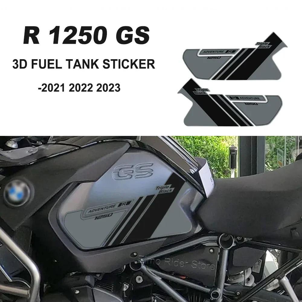 

R1250GS Adv For BMW R 1250 GS Adventure Triple Black 2023 Tank Waterproof Anti-scratch Motorcycle Protector Sticker