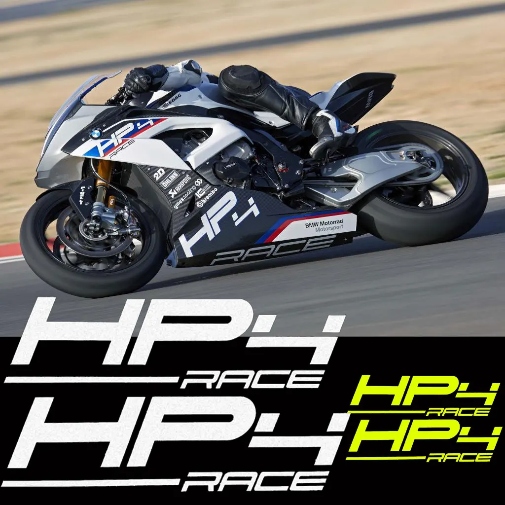 For BMW HP HP2 HP4 R 1250 GS S 1000 RR S1000RR S1000XR Motorcycle Stickers Fuel Tank Moto Helmet Accessories Decals Emblem Logo