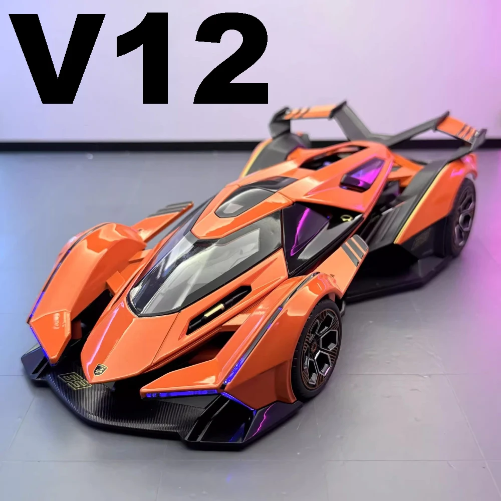 

1:18 Large Size V12 720S Sports Car Model Toy Doors Opened Sound Light Shock Absorption Vehicles Models Gifts for Children