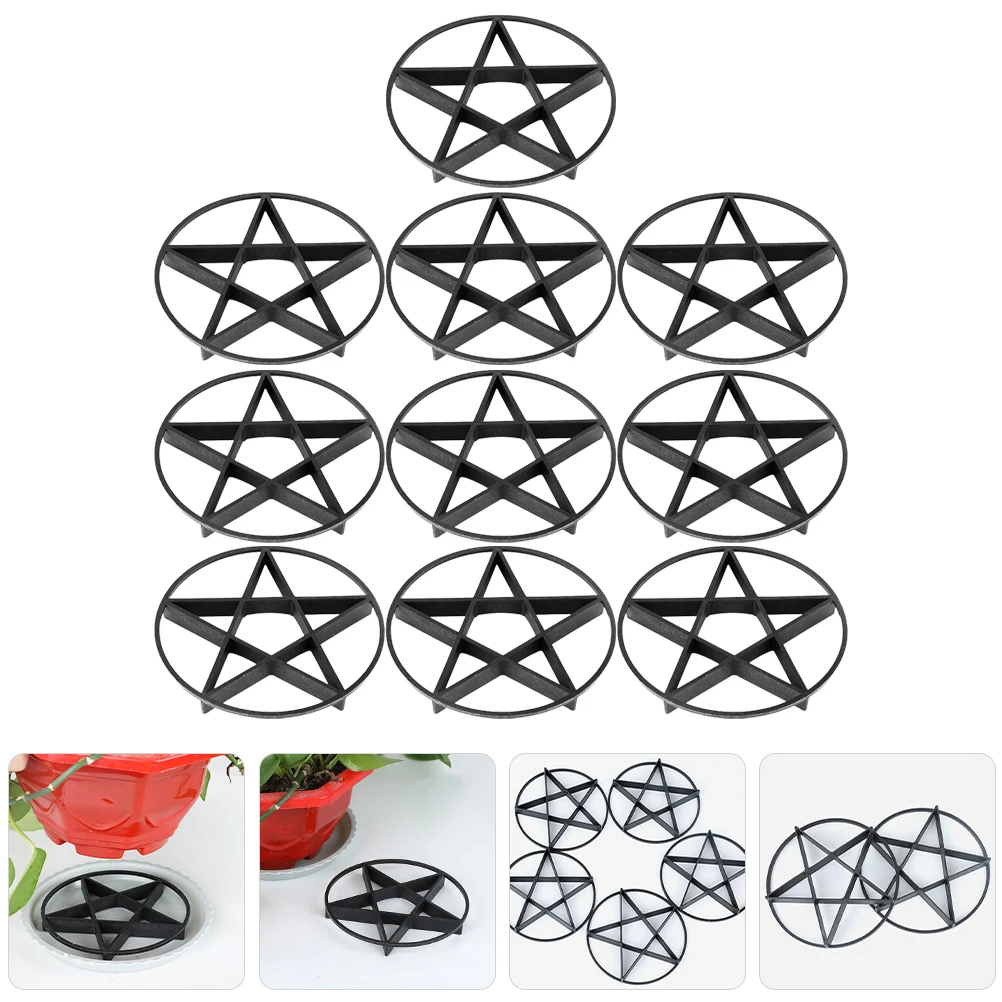 

10pcs Flower Pot Breathable Bracket Durable Thickened Airflow Planter Stand Prevent Root Rot Plant Gifts Outdoor Patio