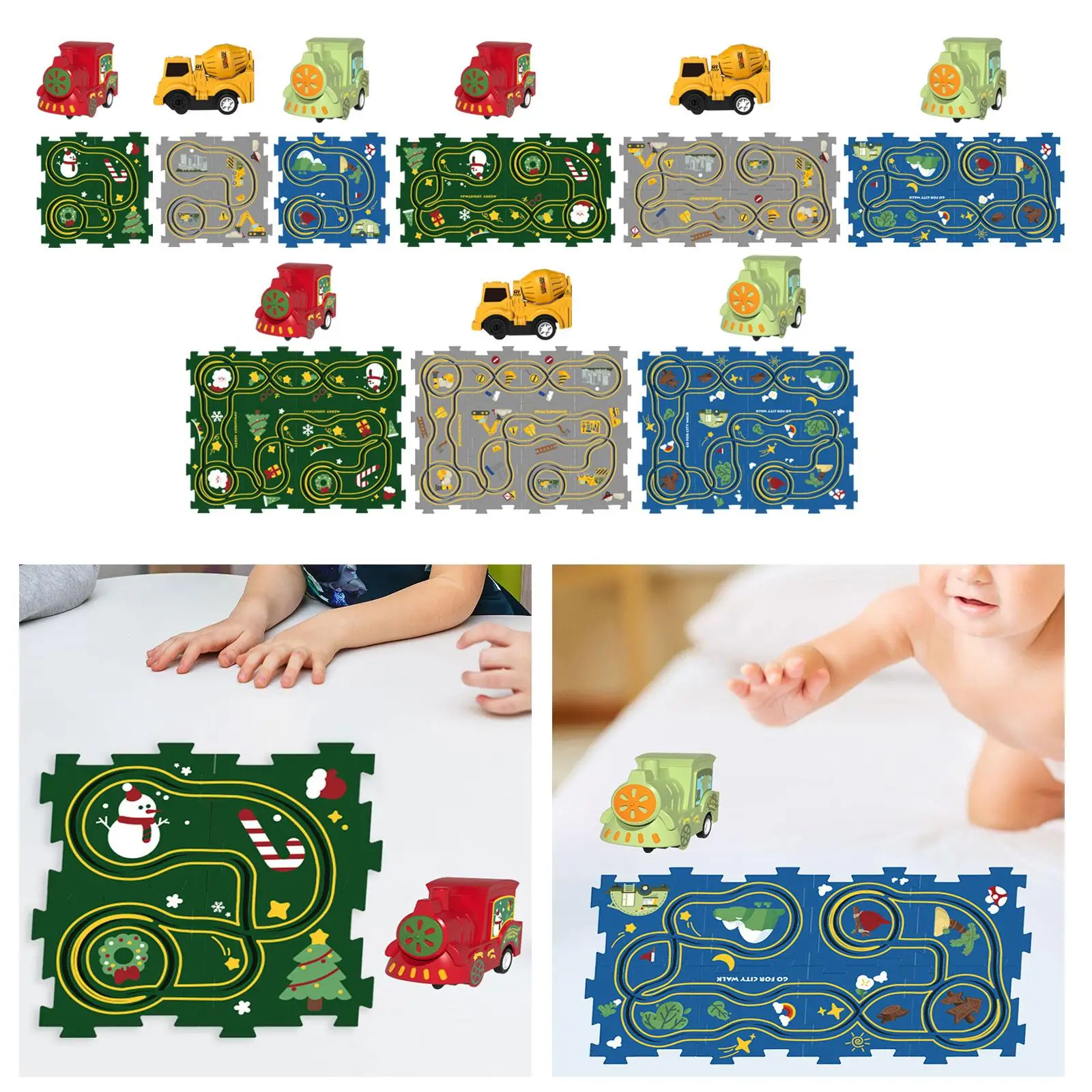Spoorspeelgoed Voertuig Handoogcoördinatie Educatief speelgoed Legpuzzels Spoorspeelset voor peuters Kinderen Kinderen Jongens Geschenken