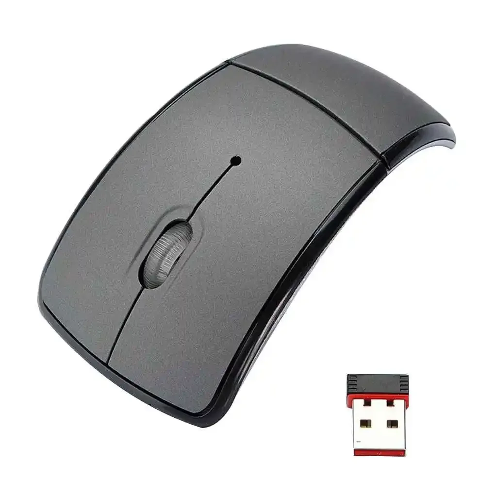 

Wireless Mouse Foldable USB Receiver Folding Optical Wireless Mouse Computer Mice For PC Laptop