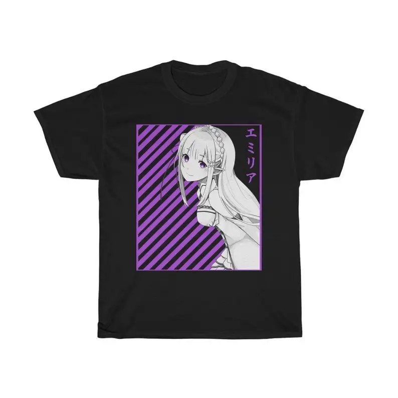 Emilia Re Zero Anime Shirt, Emilia Manga Shirto Cosplay, Ram And Rem Natsuki,