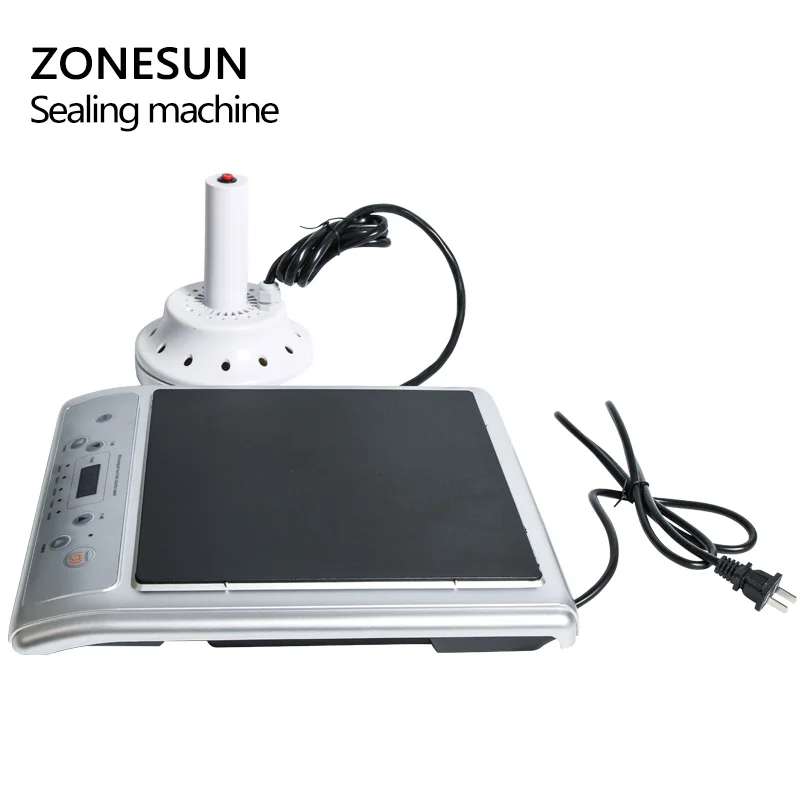 Zonesun GLF-500Lマイクロコンピューターハンドヘルド電磁誘導アルミホイルヒートシール機連続誘導シーラー