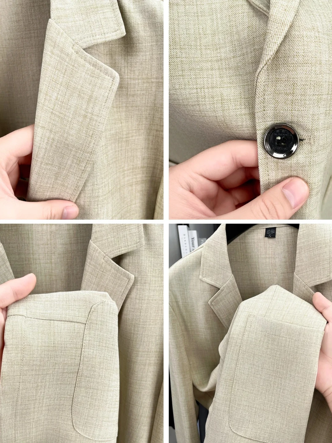 Mens Linen Blend Suit Jacket L - огляд і ціна Summer Clothing Men Linen