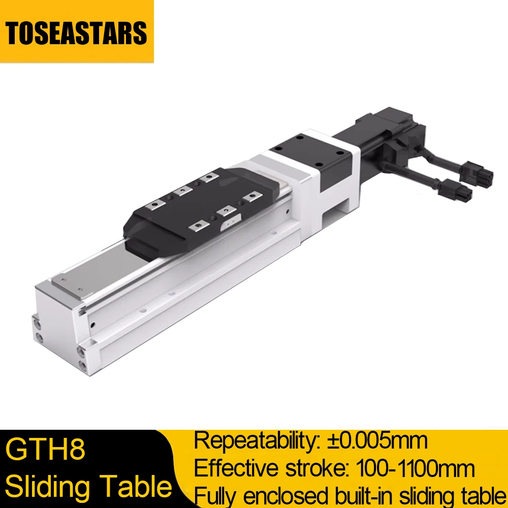 

Fully Enclosed Slide Table 81mm Width Embedded Rail Ball Screw SFU1605 16101620 Linear Module Dust-proof Precision Linear Axis