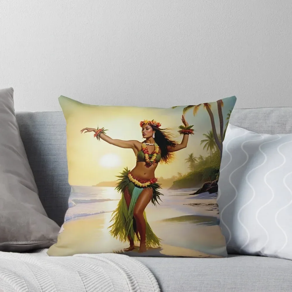 

Vintage Hula Girl Throw Pillow Bed pillowcases Cushion Cover Luxury Pillow Cover pillow