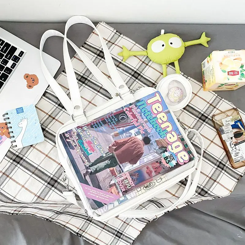 Frauen japanischen Stil Trend kawaii Süßigkeiten Farbe große Kapazität ita Tasche Mode Student adrette Umhängetasche Messenger Umhängetasche – Detail 7