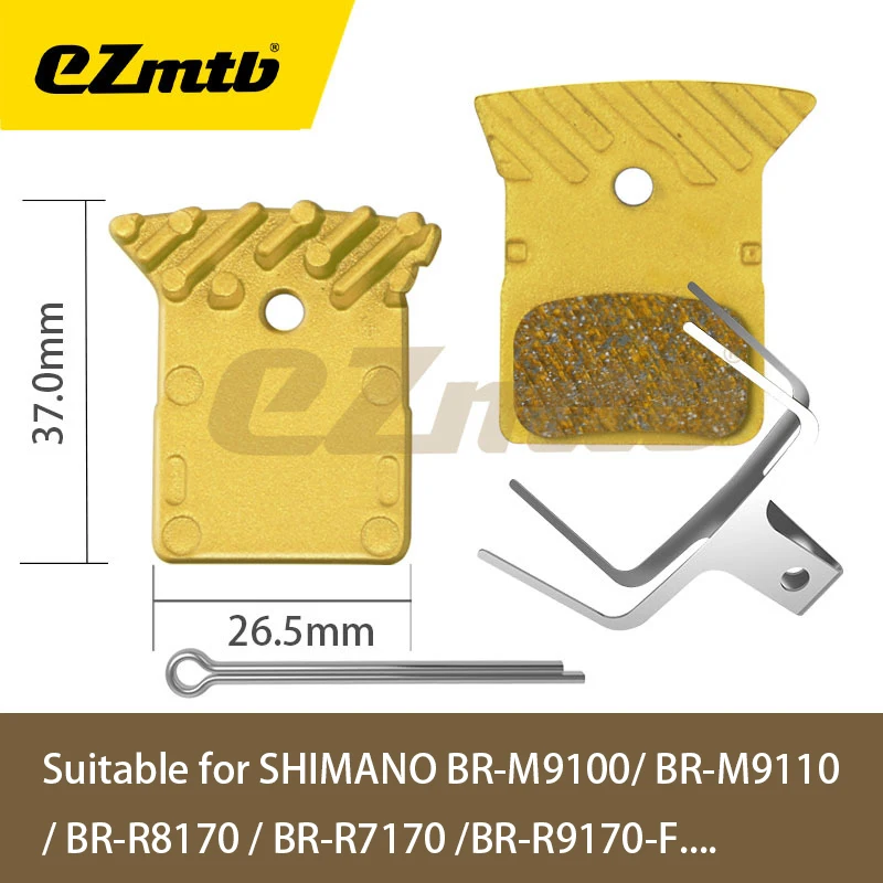 EZMTB Full Metal Bike Brake Pads for SHIMANO BR-M785 M8000 M8100 M987 M9000 M810 M820 M8020 M7120 M8120 M9100 R8170 R7170 R9170