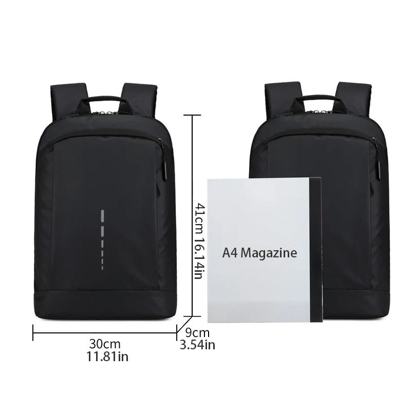 กระเป๋าเป้สะพายหลังแล็ปท็อปสําหรับเดินทางน้ําหนักเบาขนาด 16 นิ้ว, กระเป๋าเป้สะพายหลังแบบพกพาความจุขนาดใหญ่, สายรัดปรับระดับได้, กระเป๋าเป้ธุรกิจ