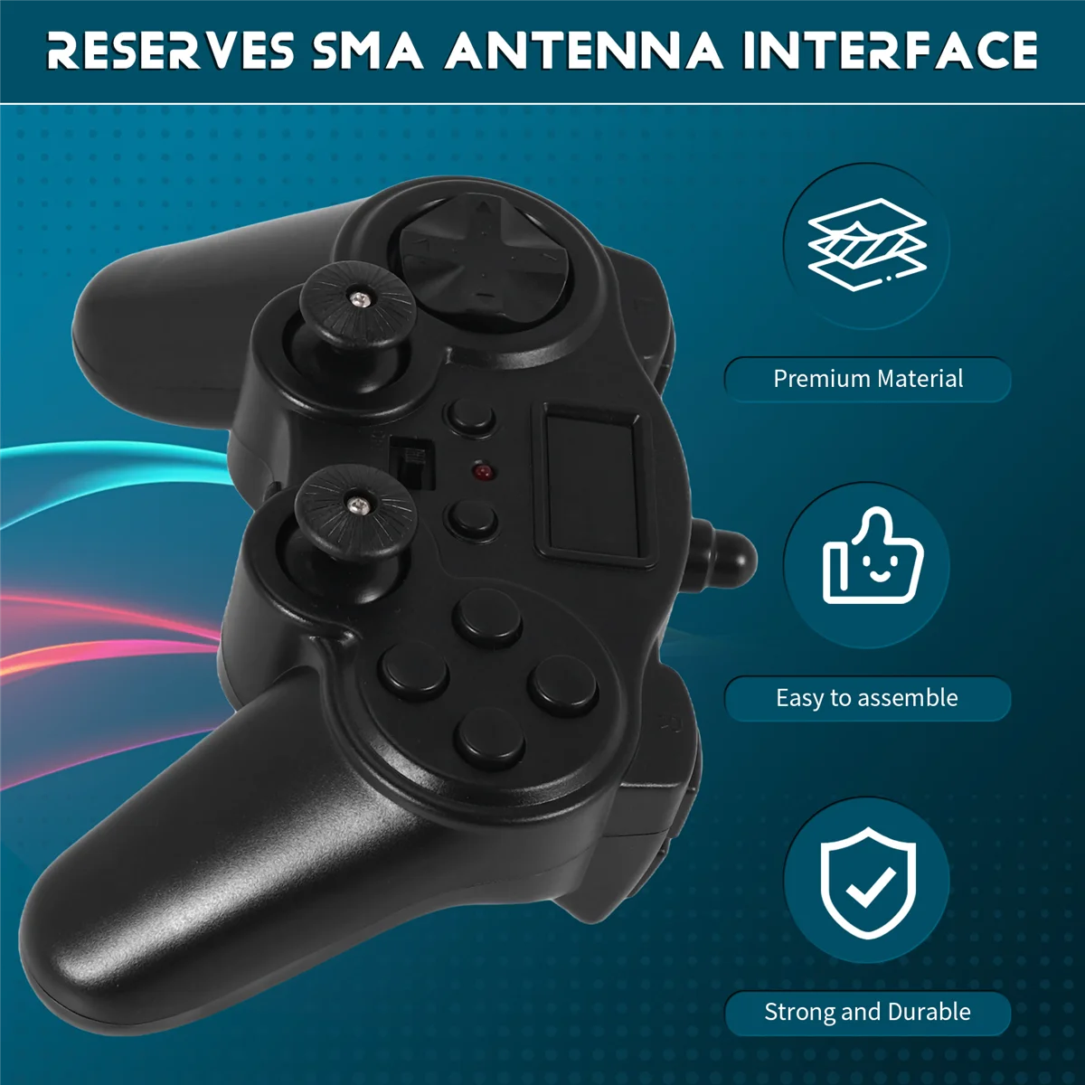 RISE 16 ช่อง 2.4G รีโมทคอนโทรลเครื่องส่งสัญญาณ + บอร์ดแผงควบคุม 12V DIY สําหรับ RC รถ/เรือ/รถขุด