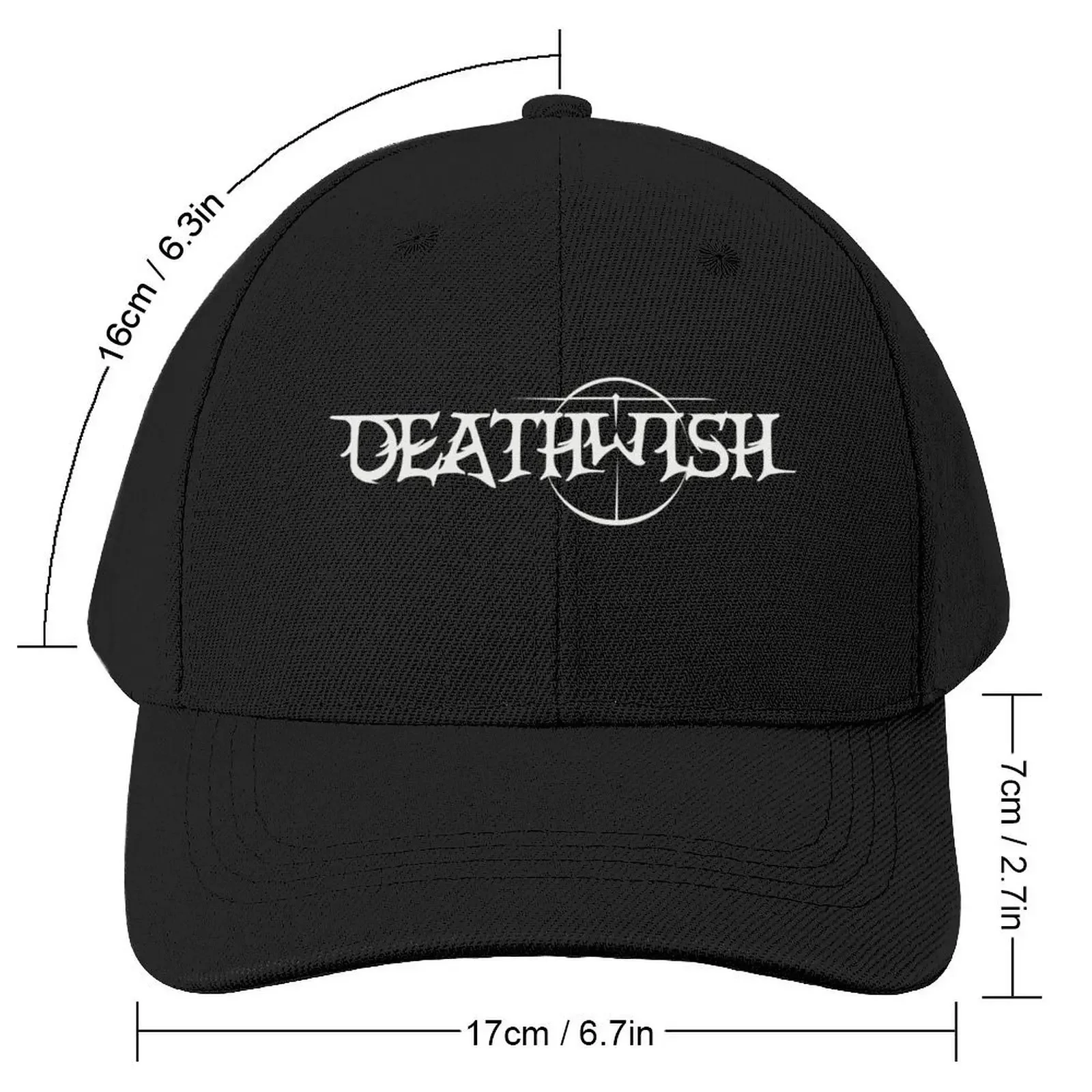 Deathwish Logo Baseball Cap Uv Protection Solar Hat Hood Hats Man Women's