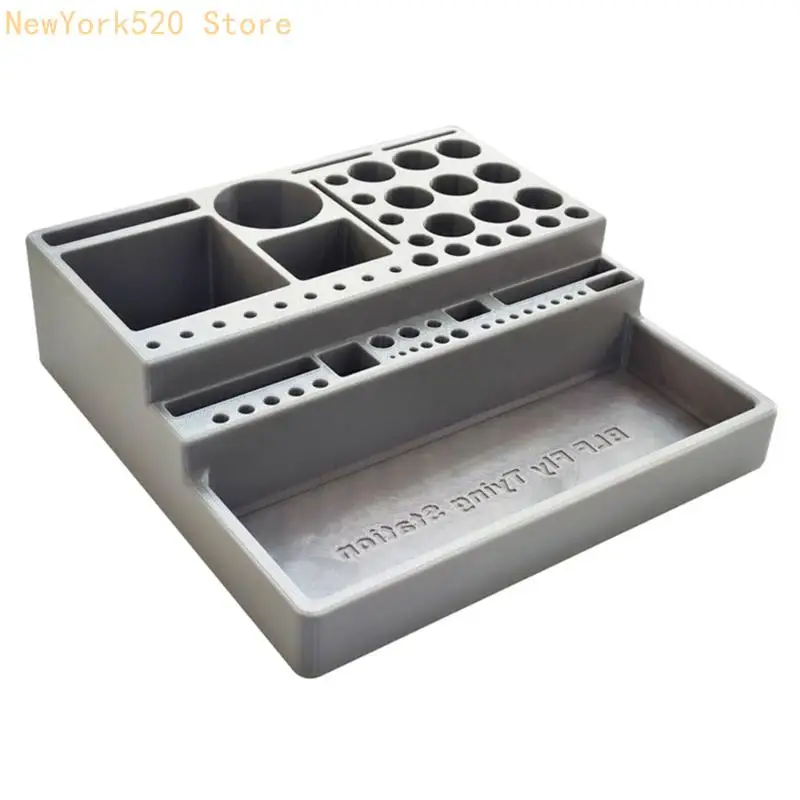 N84C Fly Tying Tying Materials Storage Desktop Storage Rack