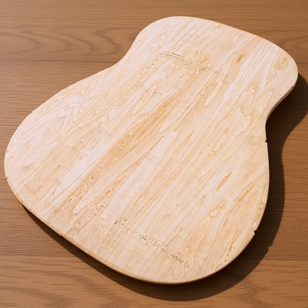 DIY Guitar Gourd Shape Wooden Headplate Solid Replacement Bo