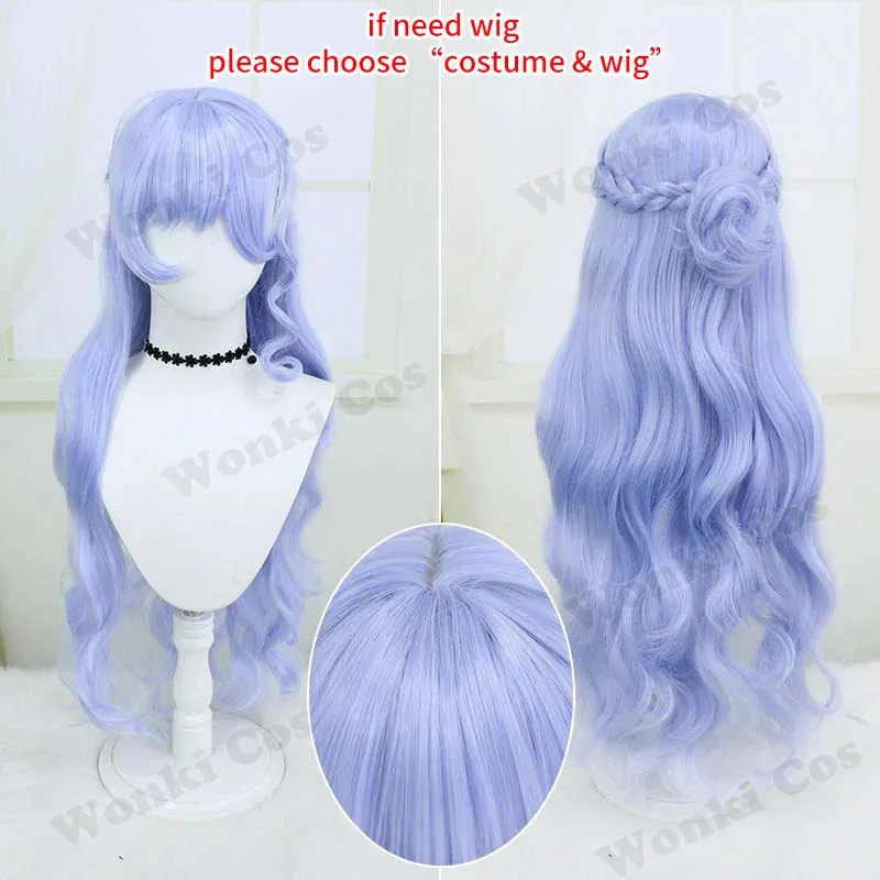 Parrucca per costume cosplay Star Rail Robin per donna, abito da festa, gioco, abiti cosplay, set completo con copricapo