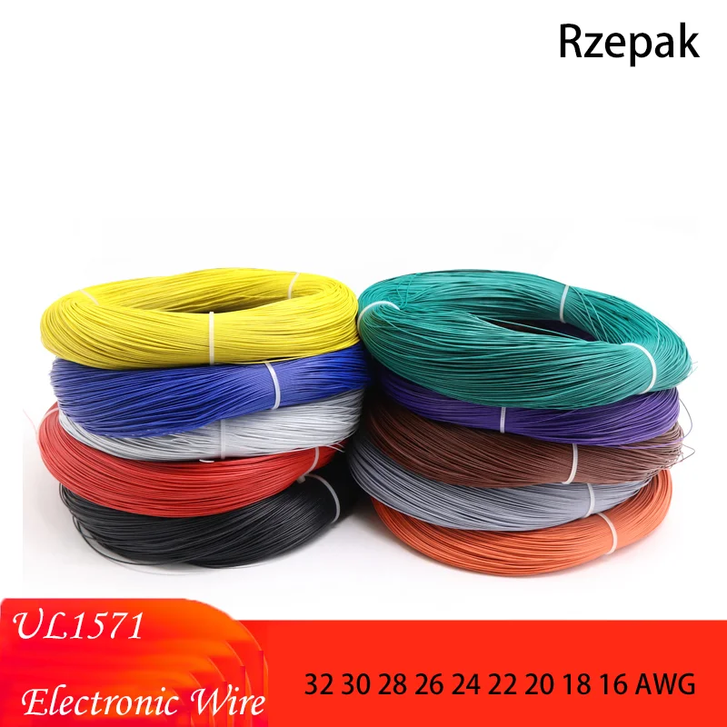 

50-500m UL1571 Electronic Wire 32 30 28 26 24 22 20 18 16 AWG PVC Insulated Tinned Copper Environmental DIY Cord LED Line