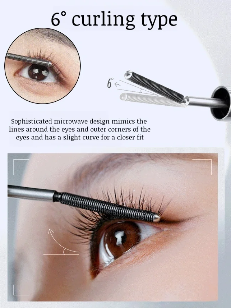 Korean Natural Long Mascara Volume Long Lasting Waterproof Metal Long Mascara Sweatproof Long Mascara Enlarge eyes Fast shaping