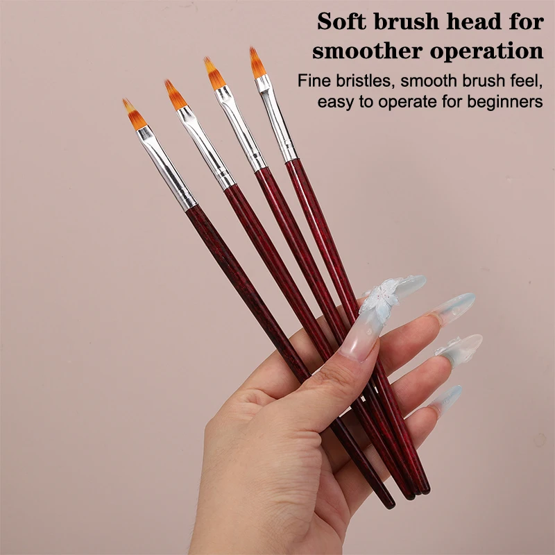 Ensemble de pinceaux à ongles dégradés en acrylique, stylo de photothérapie, outil d'art d'ongle, stylo pour la conception d'ongle, brosse à fil, embauHalo, 1PC