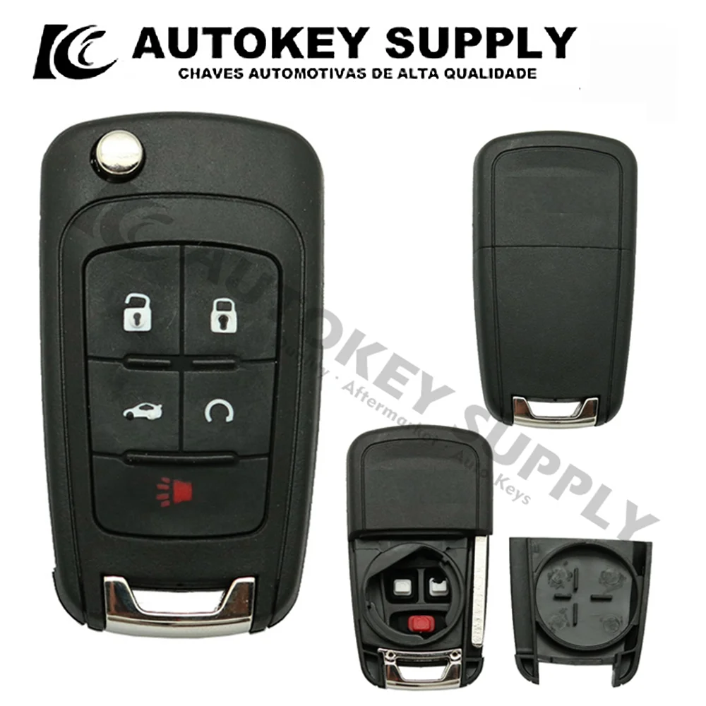 

Autokeysupply AKGMF101 4+1 Remote Flip Key For Chevrolet