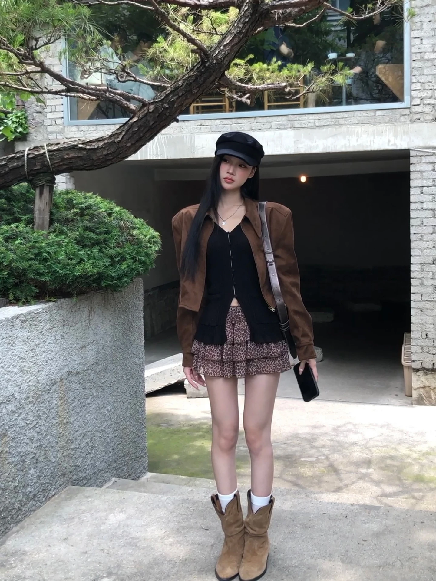 

Red Celebri Байкерский замшевый джет женский ort Sle кофейного цвета осень Новое поступление модная прямая трубка для поездок на работу и ветер