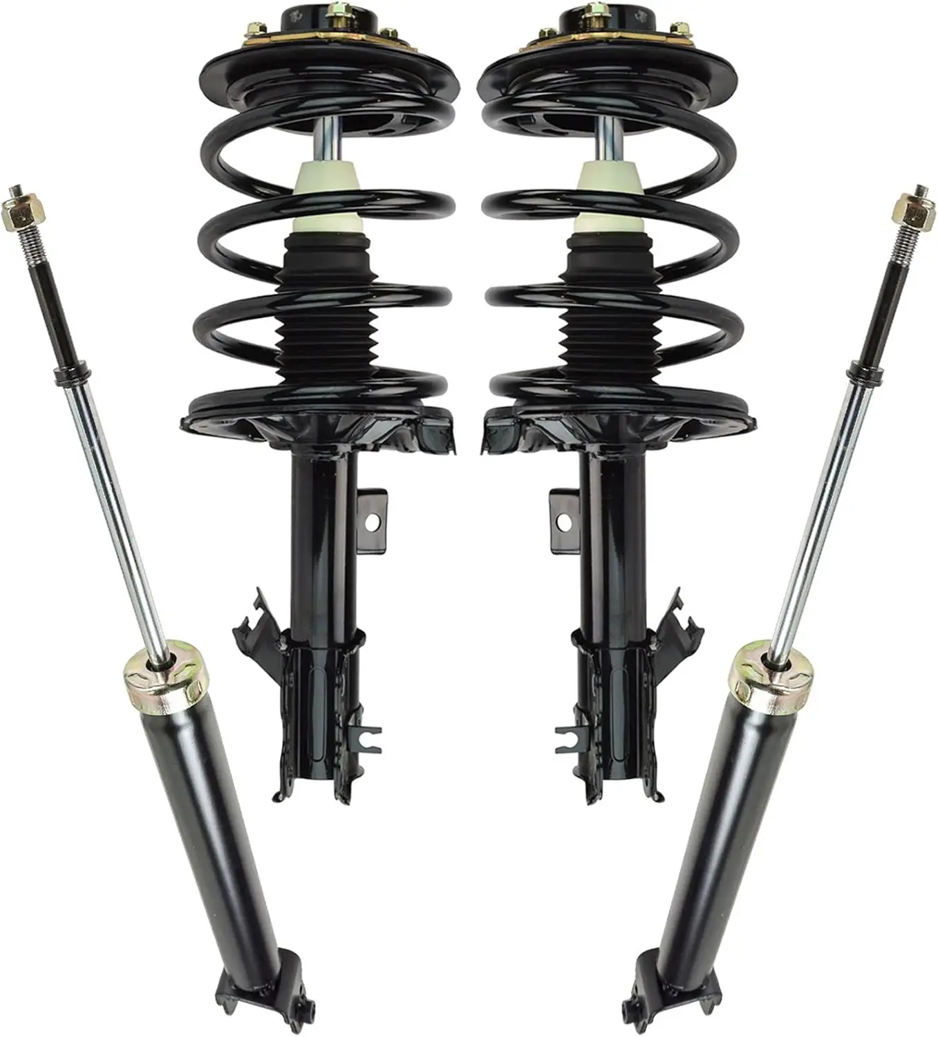 

Полный комплект передней и задней стойки и амортизатора Полный комплект стойки и винтовой пружины в сборе, совместимый с Niss 2002-2006 гг.