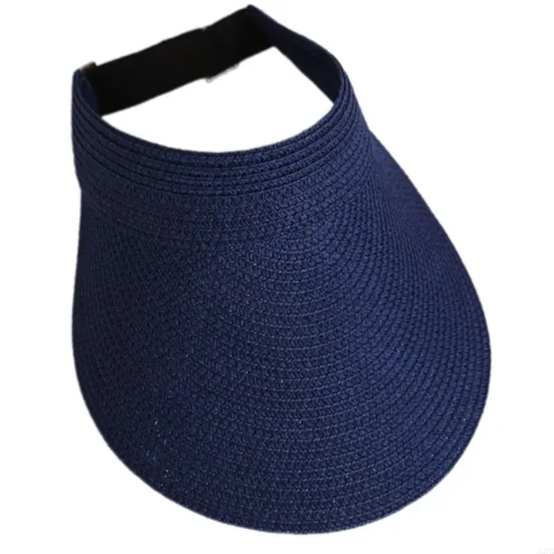 قبعة صيفية عصرية من القش للحماية من الشمس، تصميم رياضي خفيف الوزن للجنسين #5