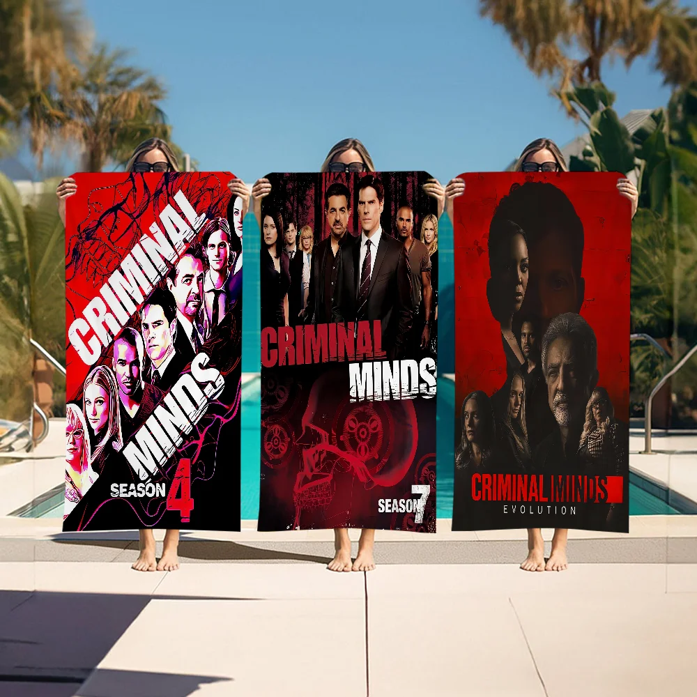 C-Criminal M-Minds TV Series Big Microfiber Beach Towels Quick Dry Towel Sand Beach Towels Pool Towel For Travel Swim Pool Yoga