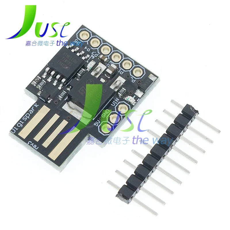 Digispark Kickstarter, placa de desarrollo, módulo ATTINY85, azul y negro, para Arduino IIC I2C USB