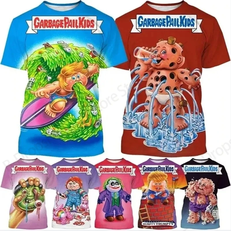 

Anime Garbage Pail Kids 3D Print T-shirt Men Women Fashion Casual Oversized Short Sleeve Tops Tees 2025 New Men Clothes Funny