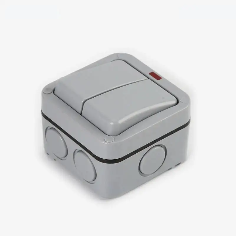 방수 야외 작업 지대 표시기 이중 제어 방수 표면 장착 스위치 박스