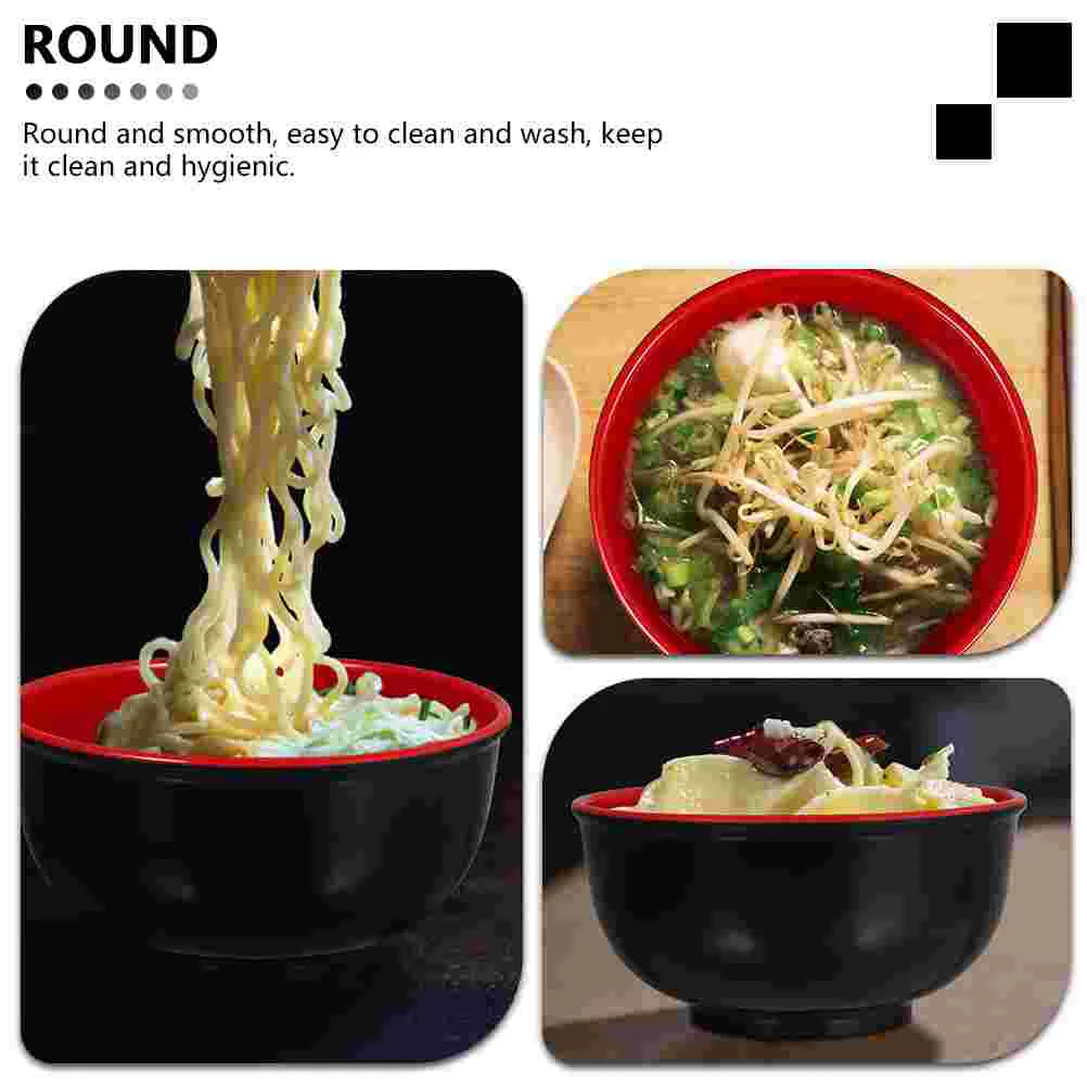 4 Pcs Ramen Bowl Tableware for Hotel Noodles Food Serving Storage Container Household Hand-Pulled