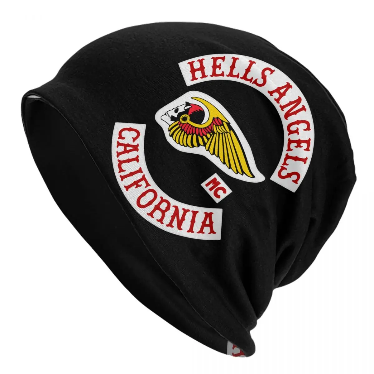 

Hells California Motorcycle Club Race Bonnet Hats Casual Outdoor Skullies Beanies Hat Angels for Men Women Thermal Elastic Cap