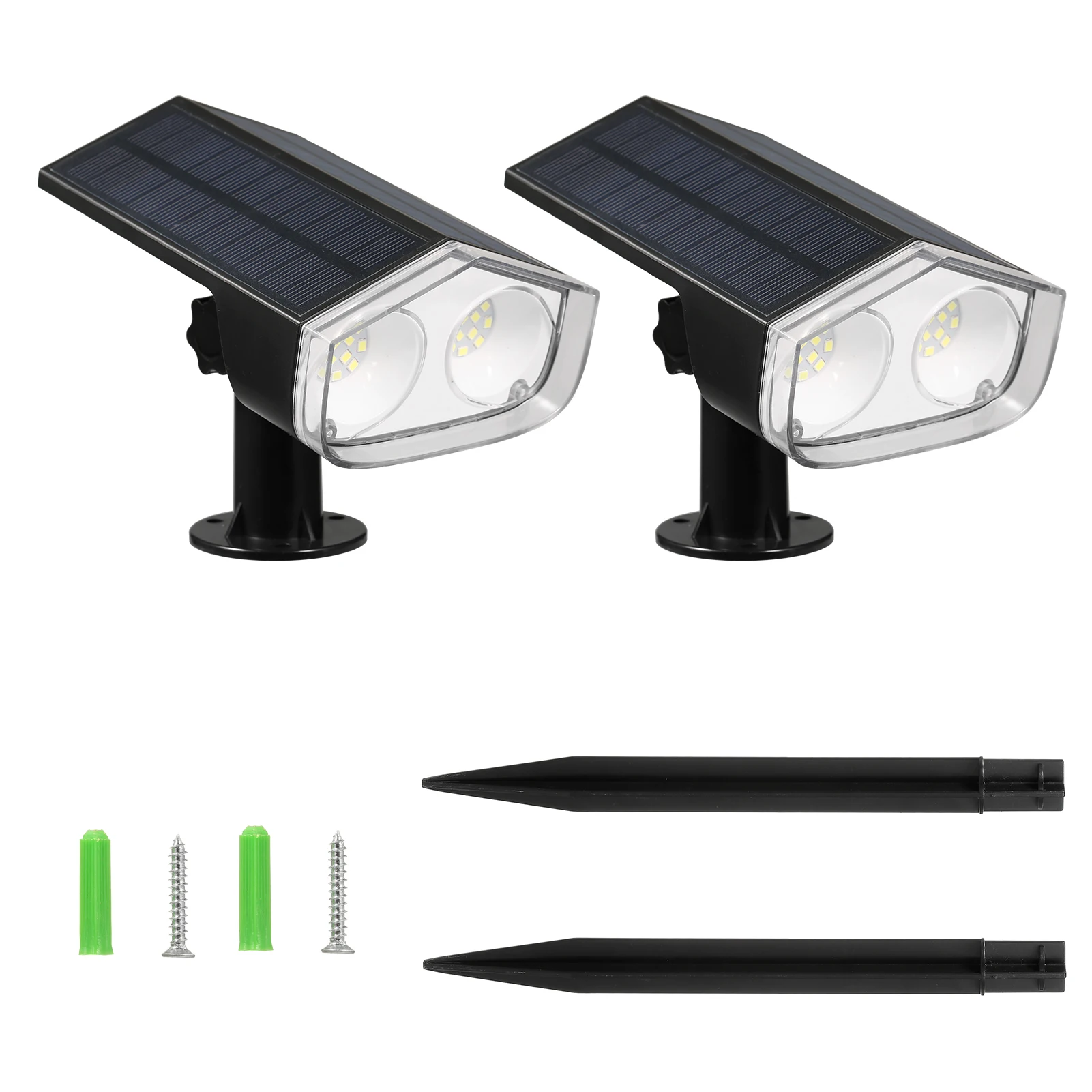 

Neoglint Solar Spot Lights Lawn Lamp Wall Light Outdoor Garden Lamp IP67 Waterproof Landscape Spotlights for Garden Patio Yard