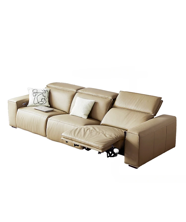 

Genuine Leather Sofa Cama Theater Seats Double Electric Reclining Seat Convertible Sofa Big Sofas 3 Seater Leather Couch Salon