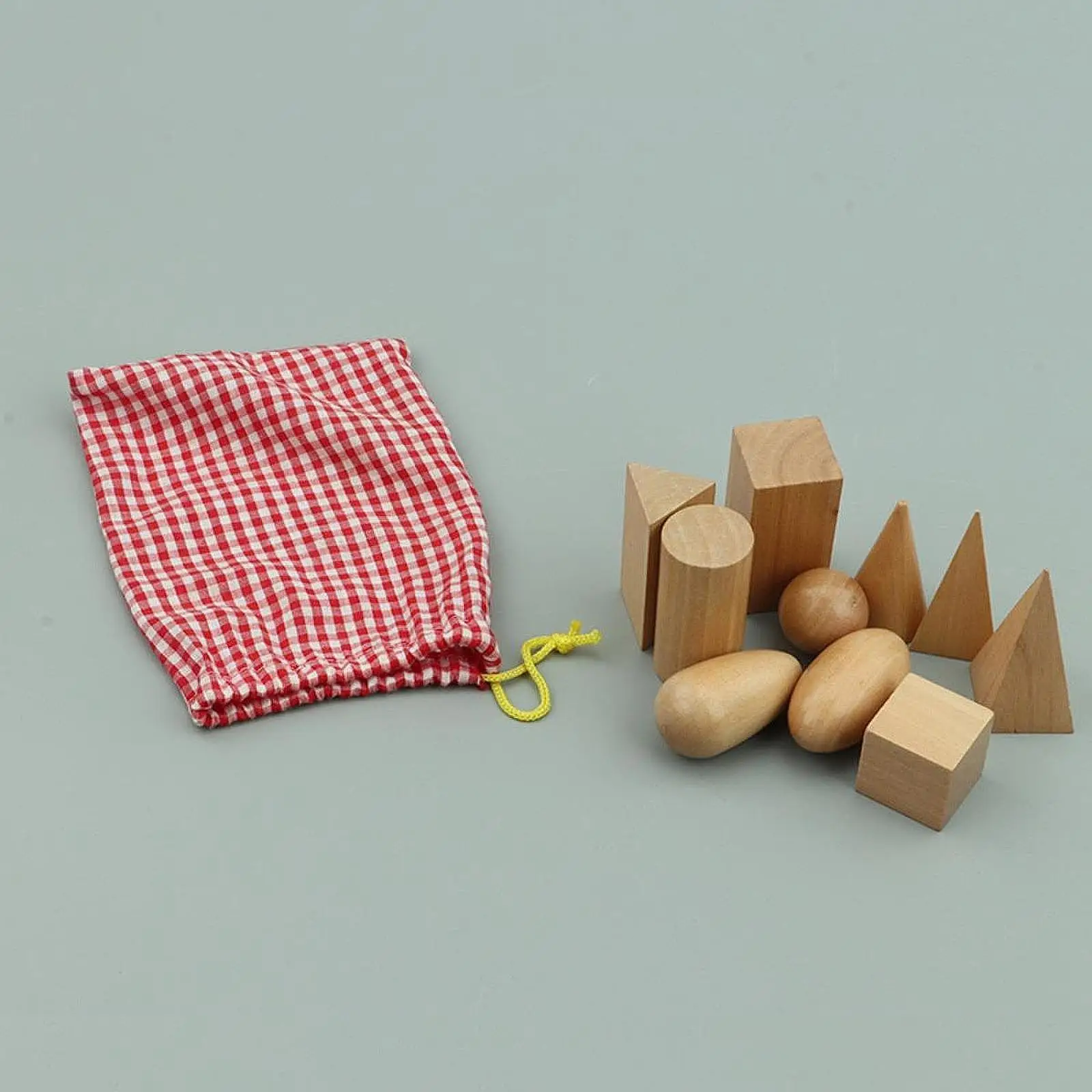 

10 шт. 3D геометрические твердые деревянные формы обучающая игрушка геометрические манипуляции