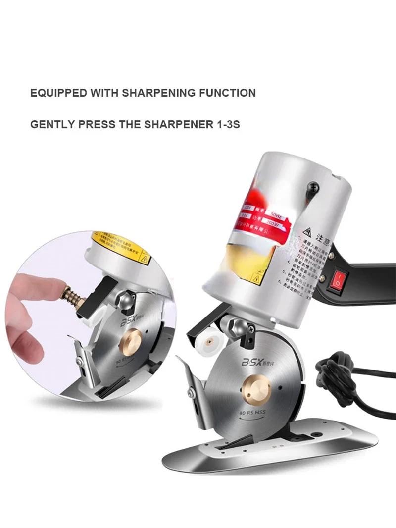 Clothing Electric Scissors Cloth Cutter Fabric Cutting Machine Fabric Round Knife Cutting Machine Handheld Cloth Cutter Machine