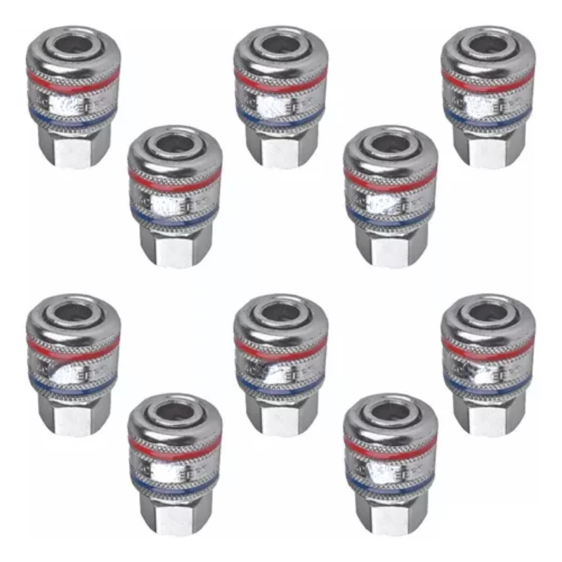 Air Quick Coupling Kit 1/4 Female 10 Pack - Tools & Guns Kit