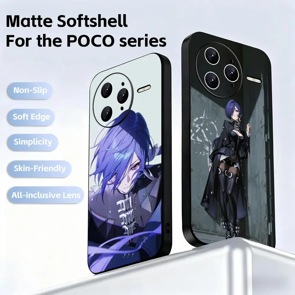 Cool zenless Promeia Phone Case For Xiaomi POCO M7 M6 M5 X7 X6 X5 F7 F6 F5 Soft Black Pro 5G Phone Cover