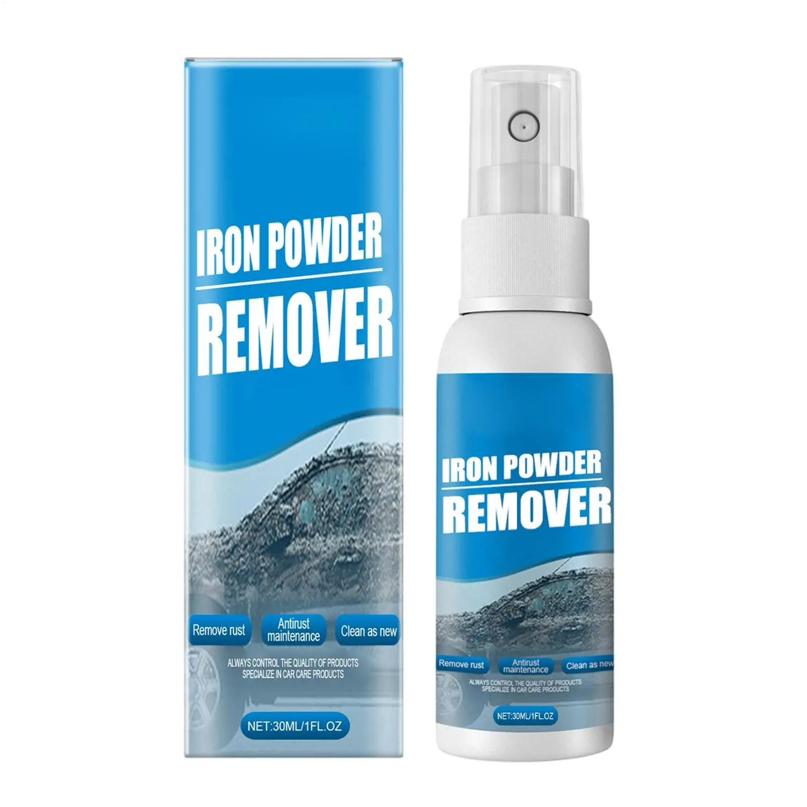 30ml Car Rust Remover  Derusting Spray Quick Acting Agent for Auto Wheel Hub  Exhaust Pipe Rust Removal Care Cleaner Spray