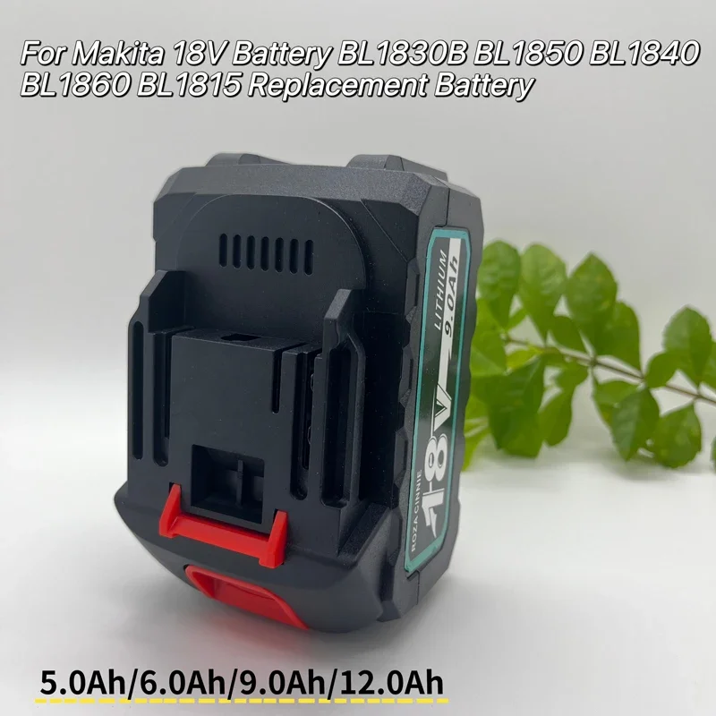 Roza cinnie-18V Batería recargable de iones de litio de alta capacidad y larga duración Compatible con Makita BL1840B BL1850B BL1860B
