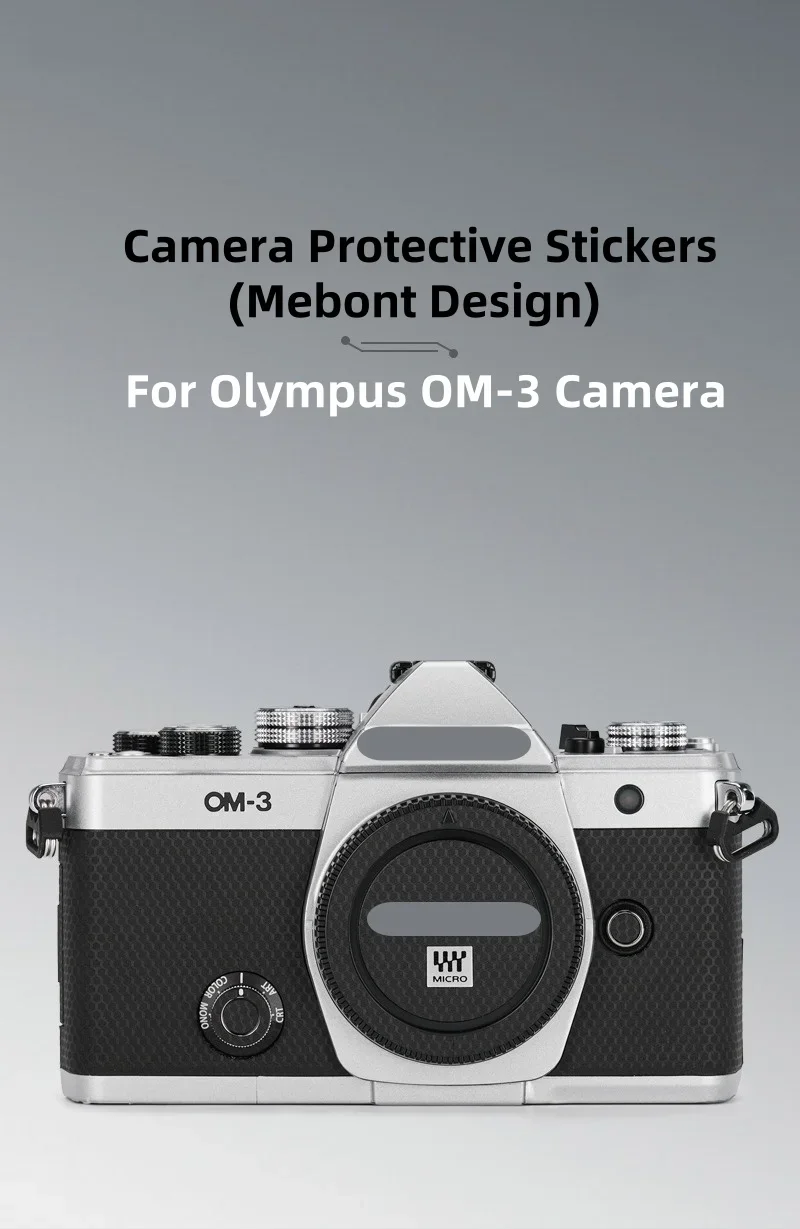OM-3 Customized Sticker For OM SYSTEM OM3 Decal Skin Camera Vinyl Wrap Film Anti-Scratch Protector Coat For Olympus OM III